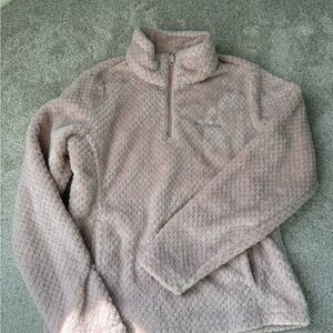 Columbia Soft Pink Quarter-Zip Fleece